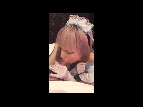 ❤️ Японскі ідал [маюка], французскі касцюм пакаёўкі, частка 1, мінет і дрочка з ласьёнам Сэкс-відэа у нас ❌